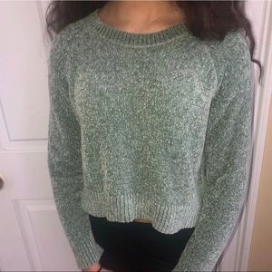 A green cozy top